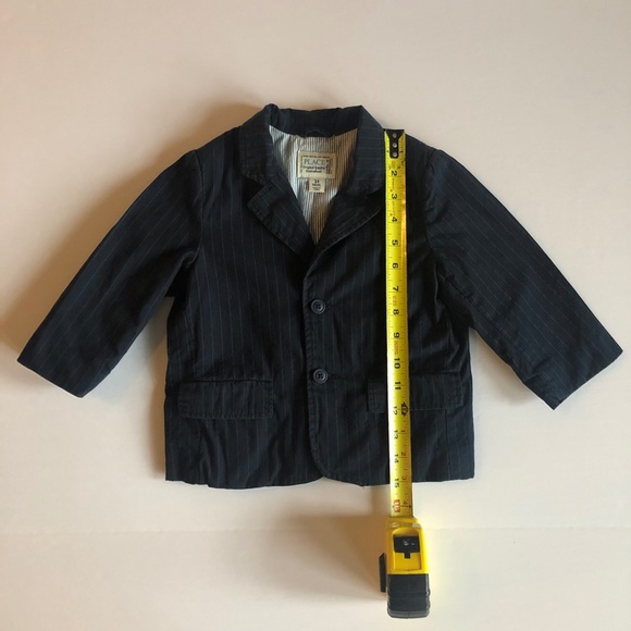 Childrens Place Navy Blue Pin-Striped Blazer - Picture 3 of 8